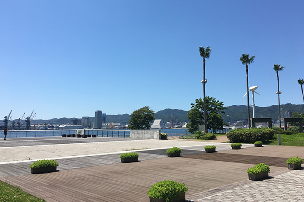 神戸学院大学のキャンパスからの風景